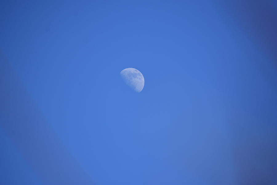 Moon In Daytime 1 Photograph
