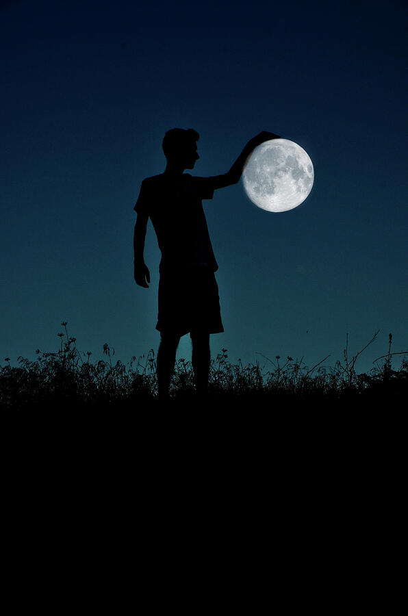 Moon in my hand Photograph by Adrian Limani Moon in my hand Photograph by Adrian Limani