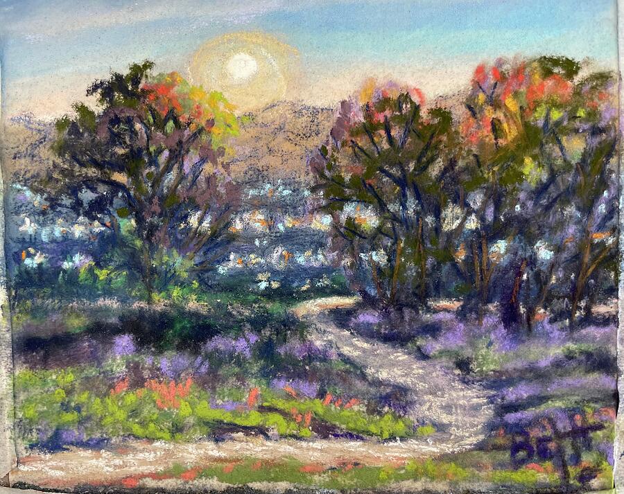 Moon lit path Painting by Beth Gramith - Fine Art America