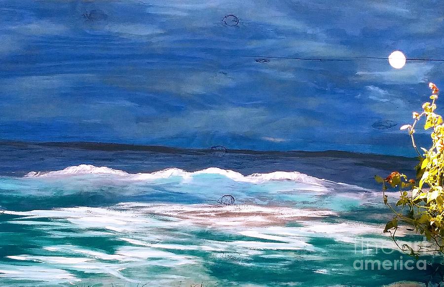 Moon lit Sea Painting by James and Donna Daugherty