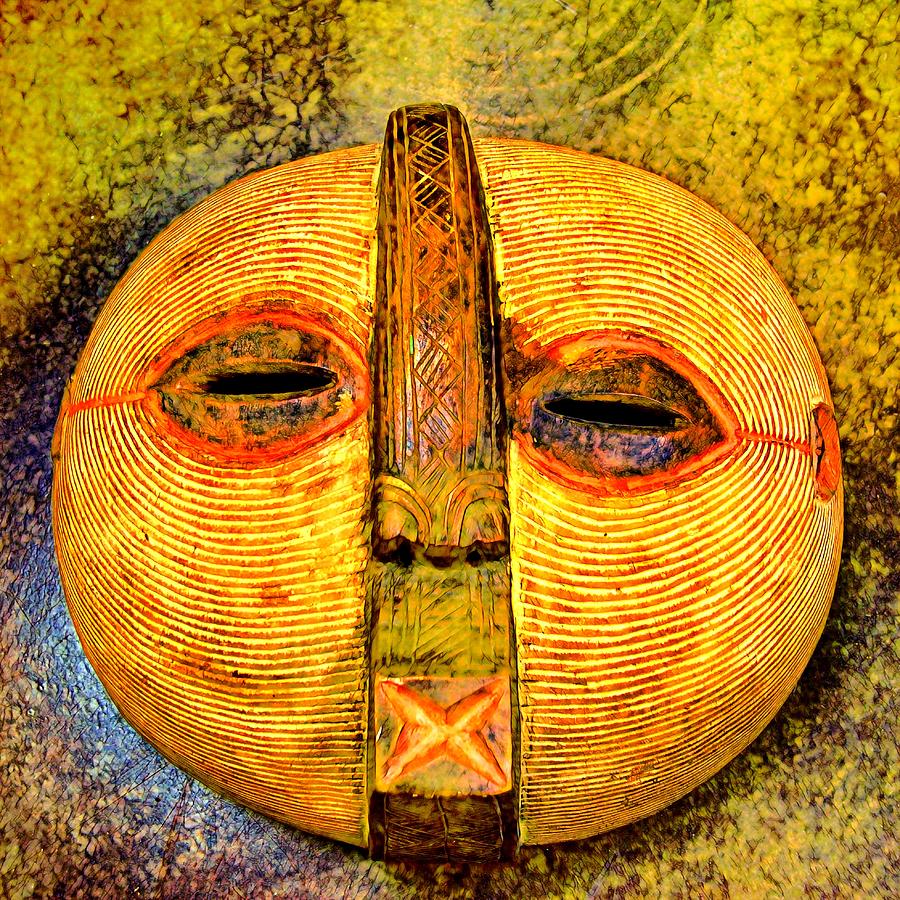 Moon Mask Photograph by Don Columbus