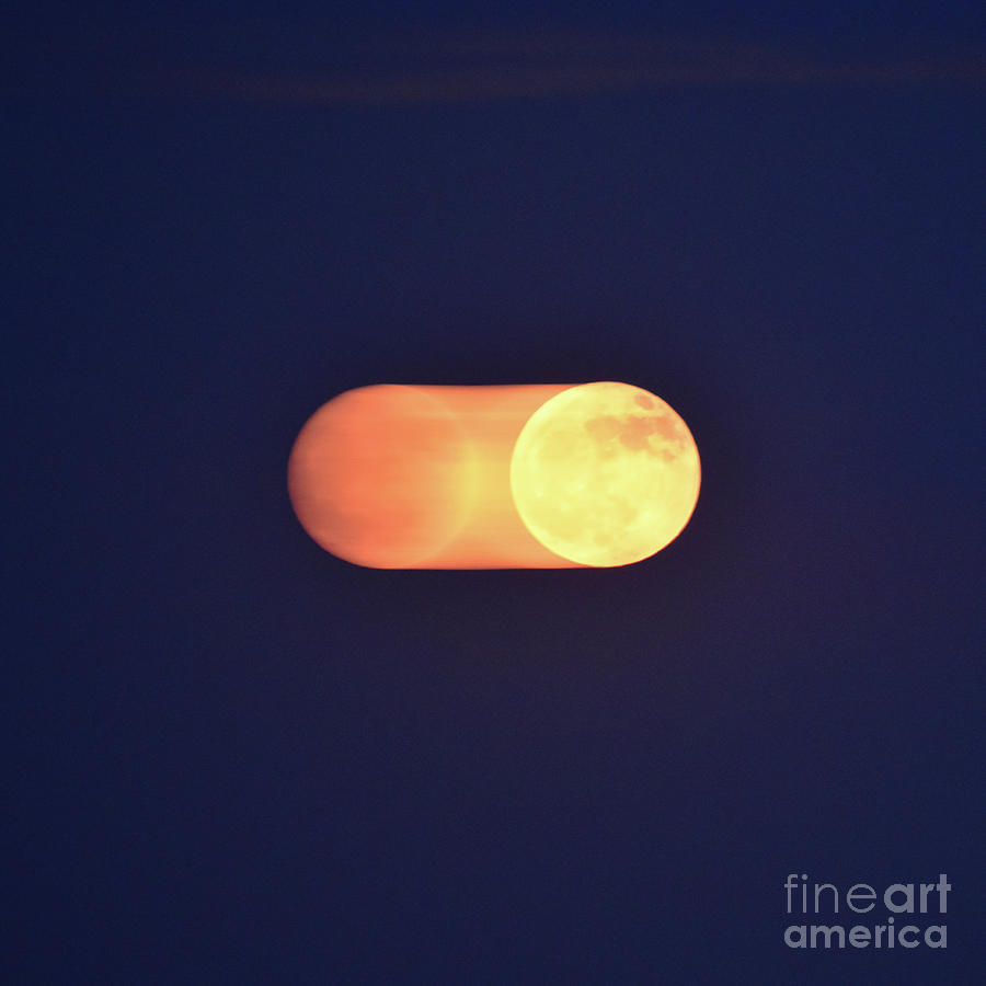 Moon Motion - Square Photograph by Linda Brittain