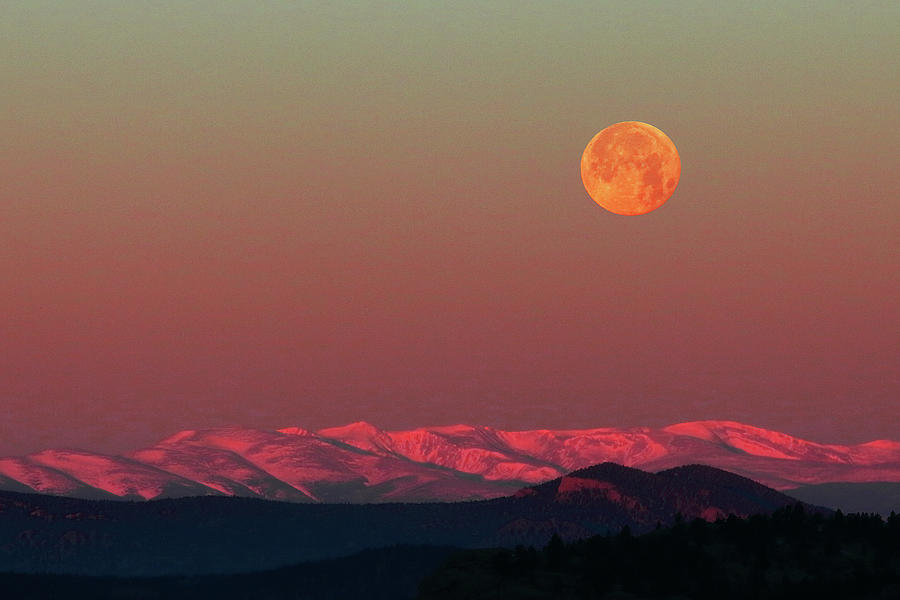Moon Mountains Photograph by Rick Perkins