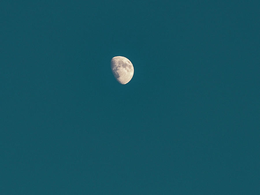 Moon Over Ski Bowl Photograph