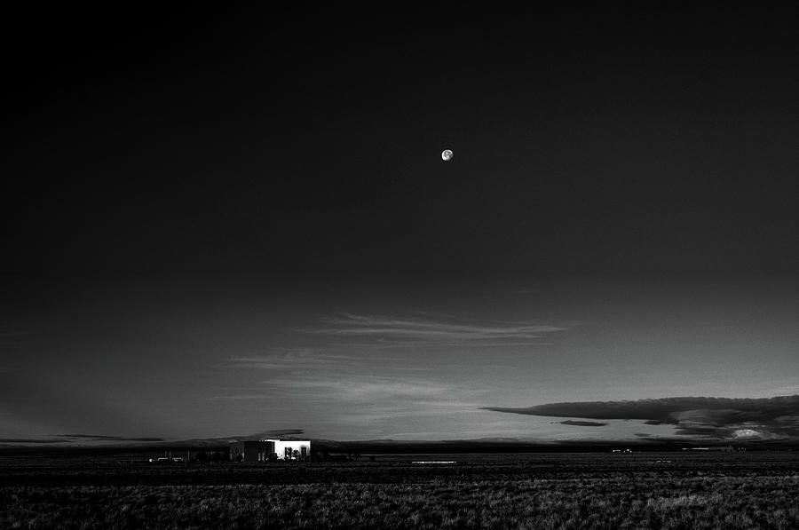 Moon Over Albuquerque Photograph by Wayne King