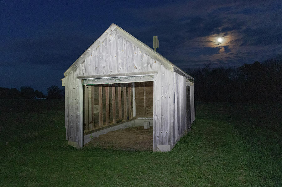 Moon Over Barn by Steven David Roberts Moon Over Barn by Steven David Roberts