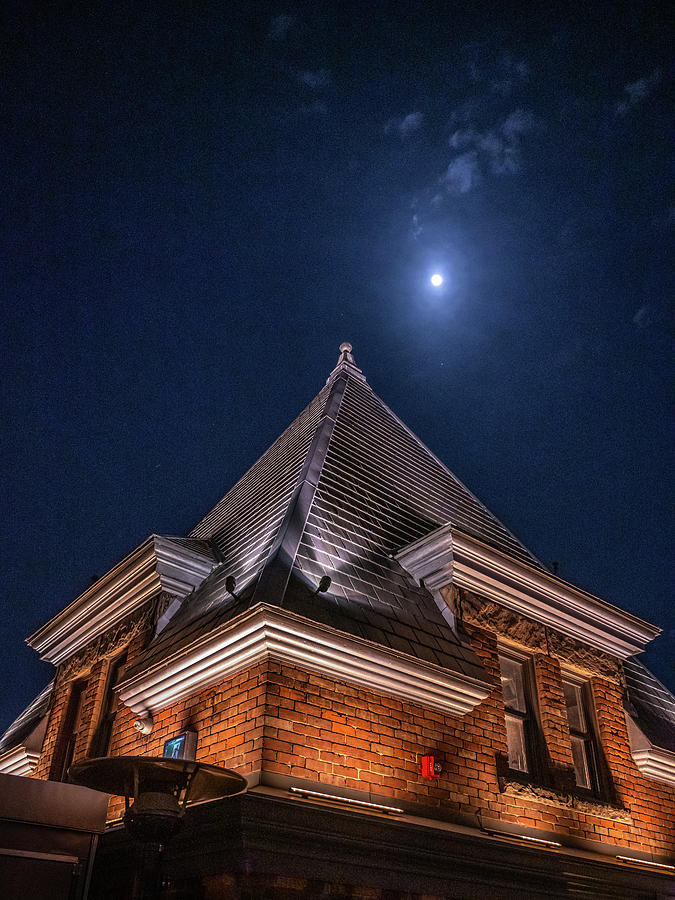 Moon Over Broadview Photograph by Dee Potter