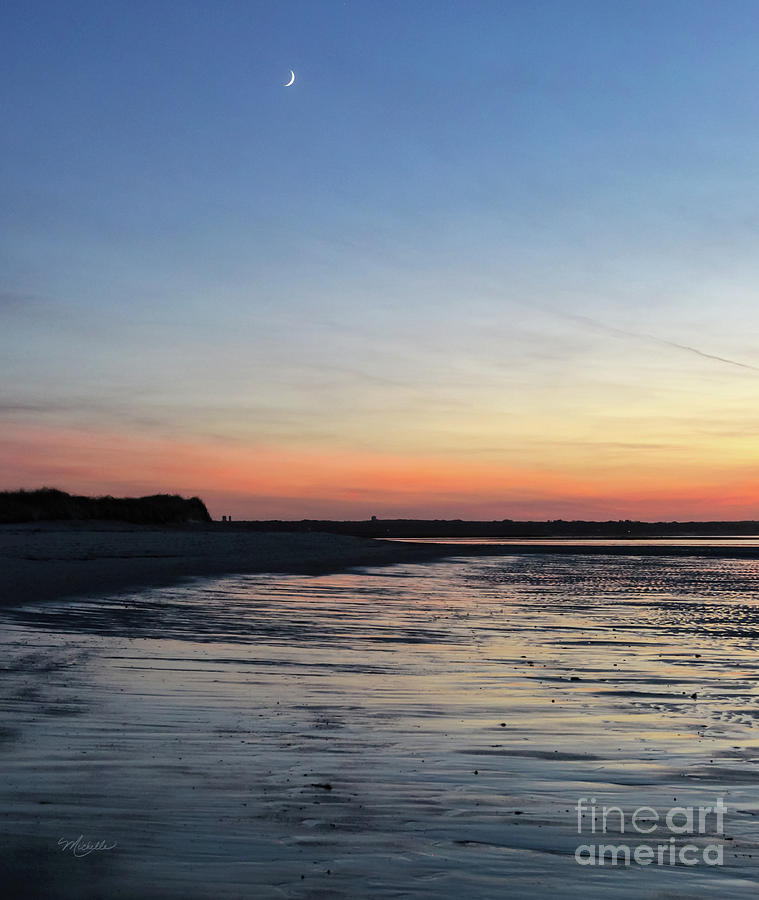 Moon Over Chapin Beach Photograph by Michelle Constantine