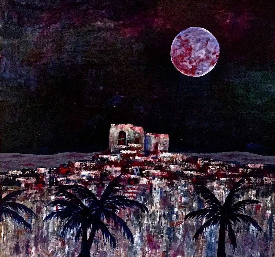 Moon Over Melancholy Painting by Janice Nabors Raiteri