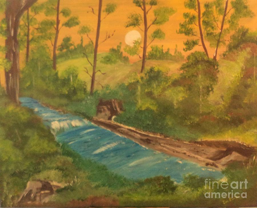 Moon Over The Woods by Donald Northup Moon Over The Woods by Donald Northup