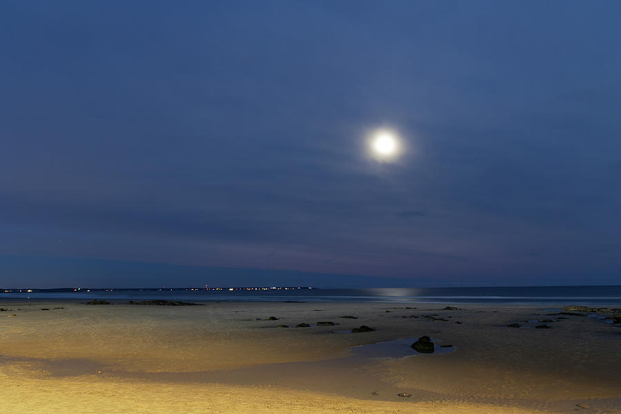 Moon Over Wells Photograph by Catherine Grassello