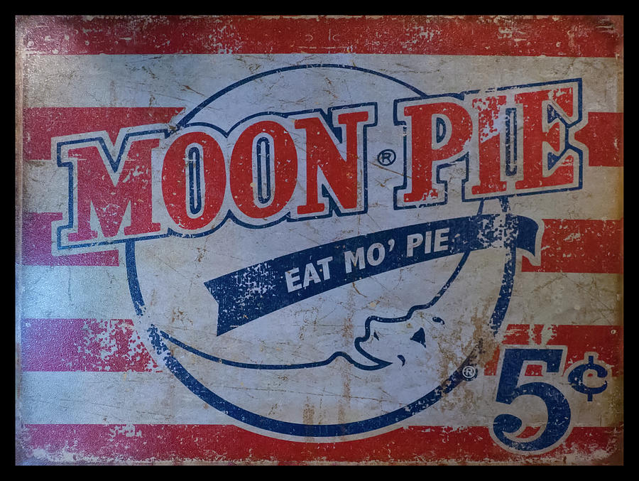 Moon Pie Photograph - Moon pie sign 2 by Flees Photos