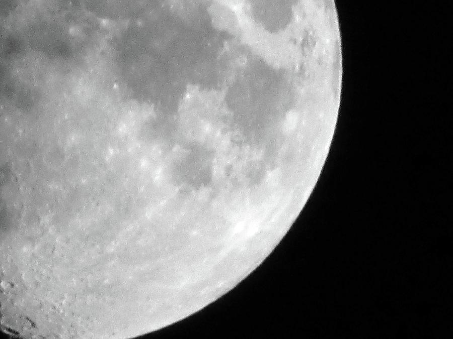 Moon Pulses 14 80 percent Waxing Gibbous 10152021 Photograph by