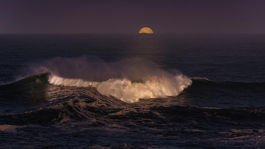 Moon Rise Coast Photograph by Bill Posner