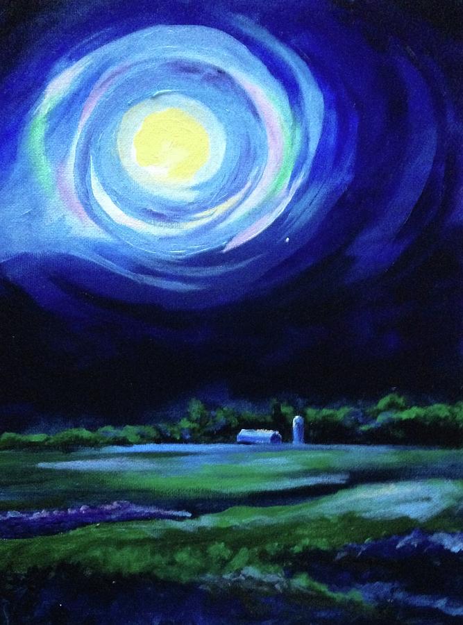 Moon Rise Painting by Gary Thompson - Fine Art America