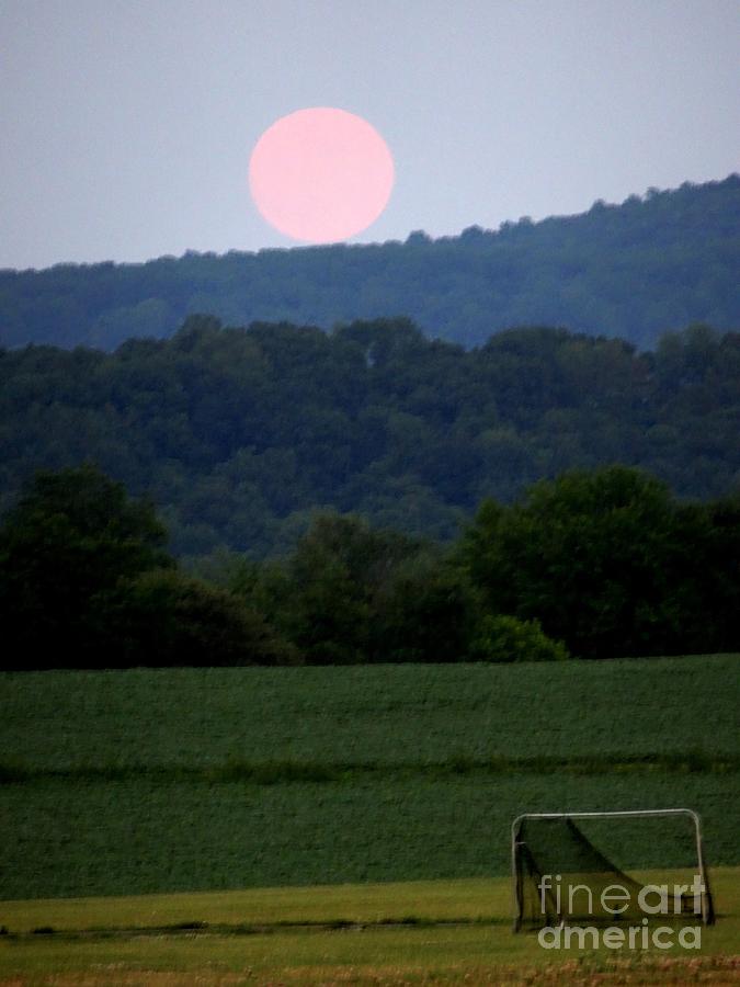 Moon Rising1 Soccer Header Photograph