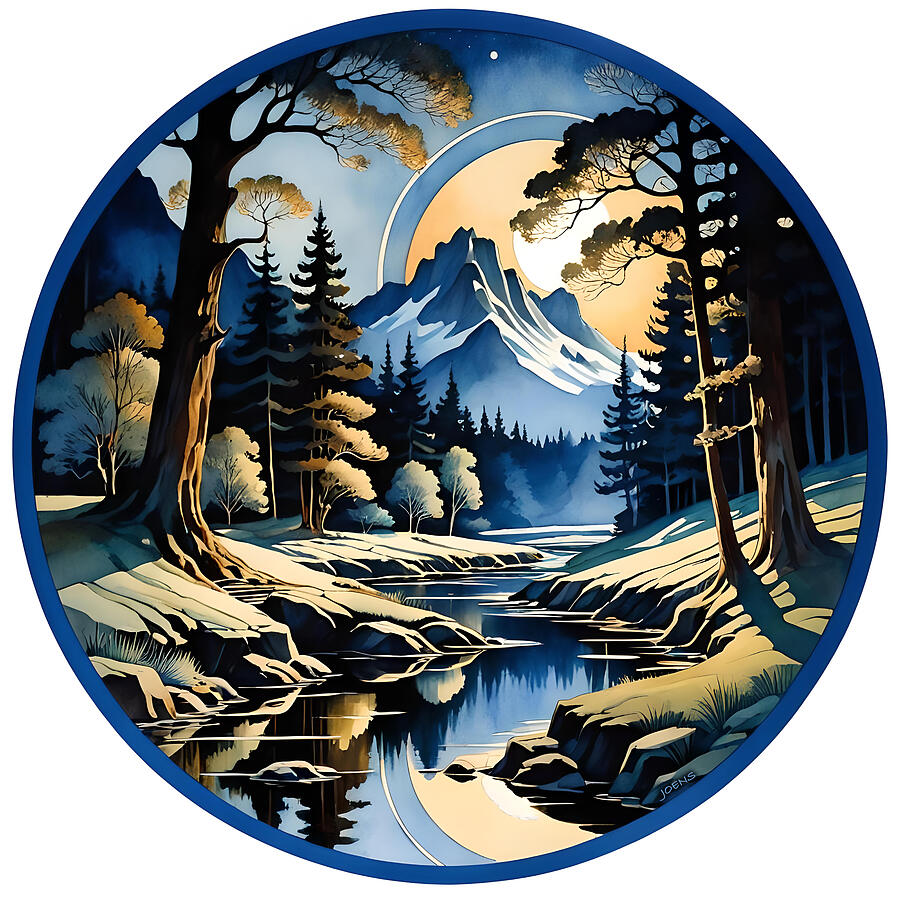 Moon River Digital Art by Greg Joens
