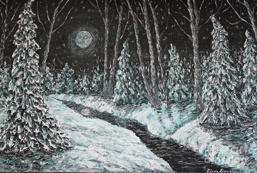 Moon Shadows Painting by Linda Donlin