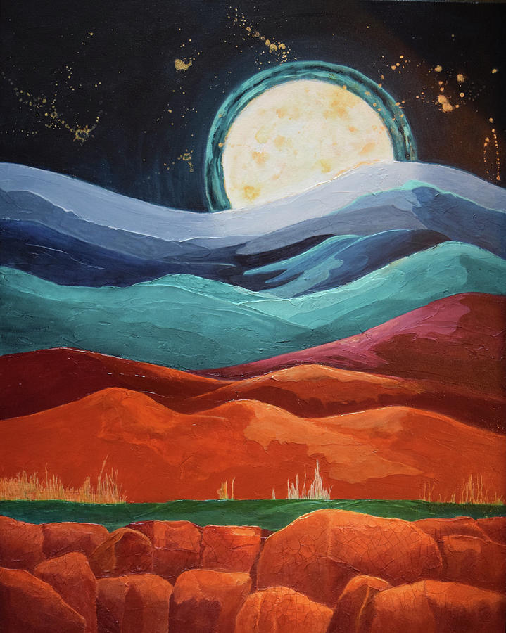 Moon Shine Painting by Nancy Jolley