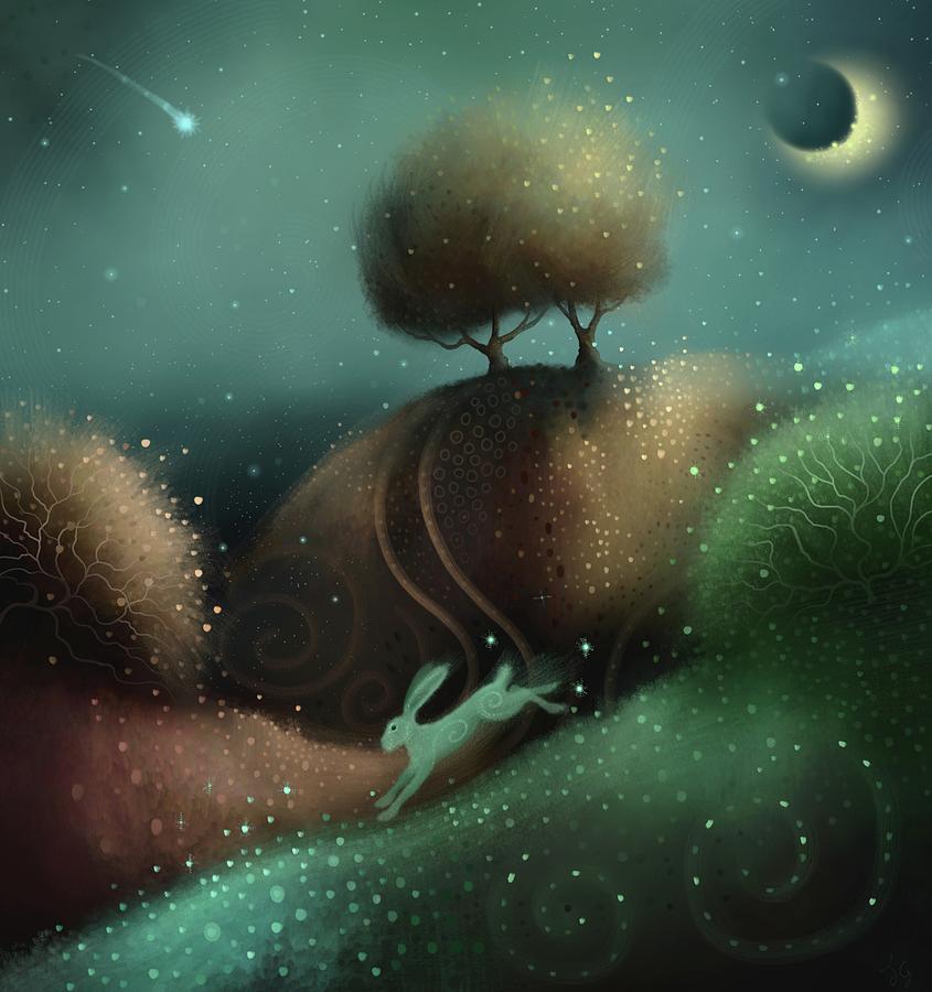 Moon Spirit Painting by Joe Gilronan
