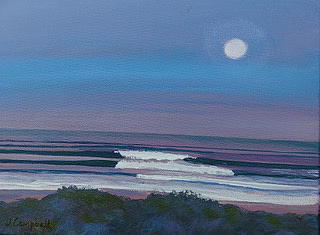 Moon Tide Painting by Jeffrey Campbell