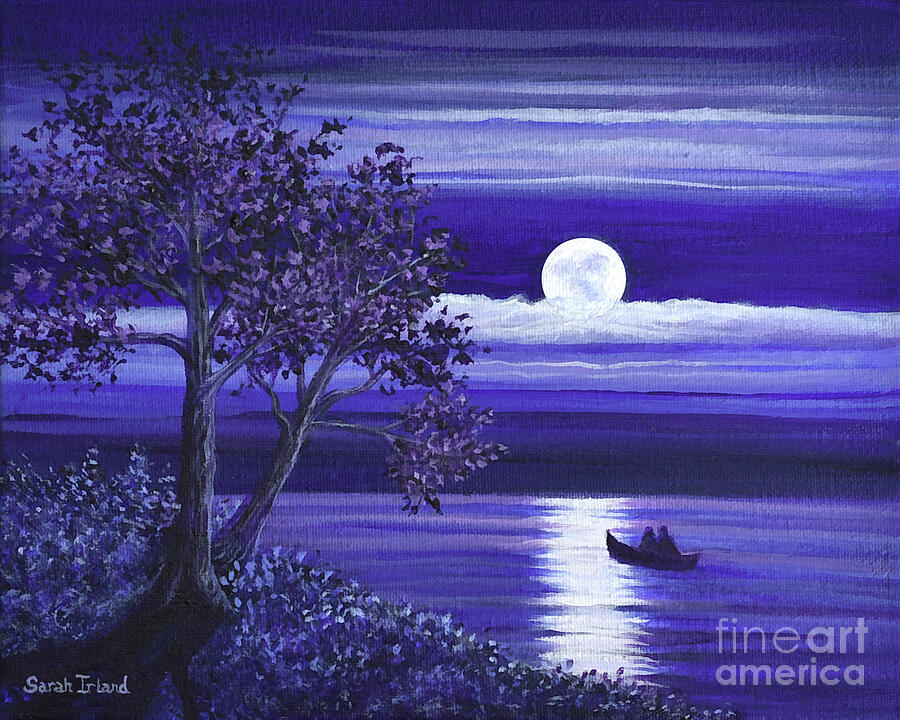 Moon Watch Painting by Sarah Irland