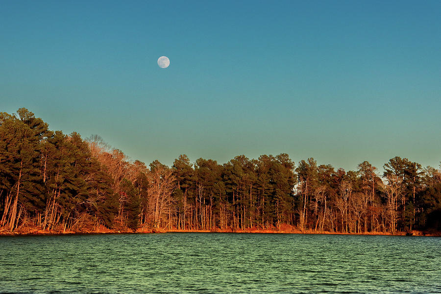 Mooning Lake Evening Photograph by Ed Williams