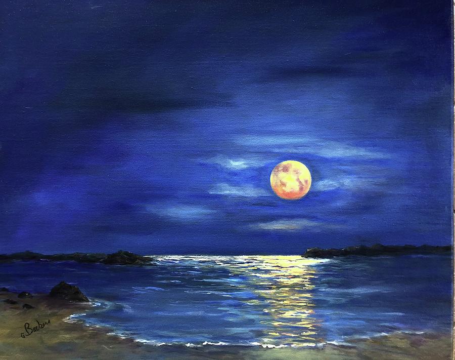 Moonlight Bay Painting by Anne Barberi