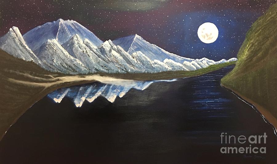 Moonlight Bay Painting by Thomas Janos