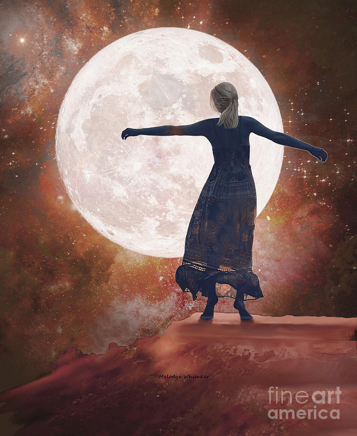 Moonlight Dance in Malta Digital Art by Melodye Whitaker