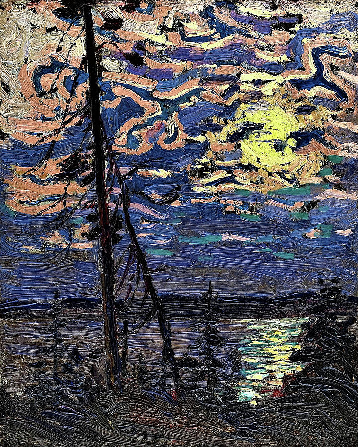 Fall Painting - Moonlight - Digital Remastered Edition by Tom Thomson