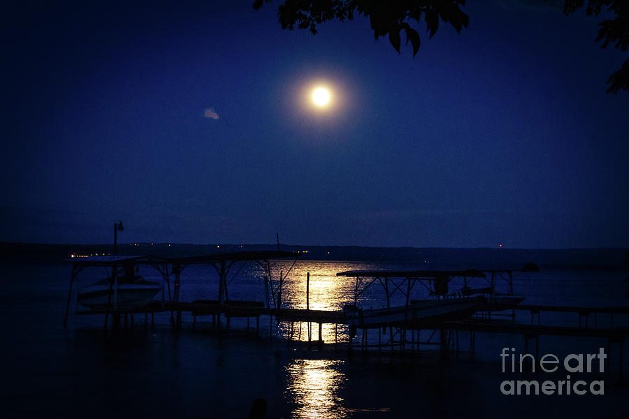 Moonlight in the Finger Lakes Photograph by William Norton