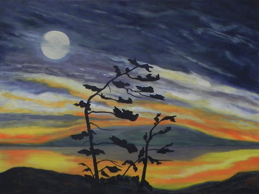 Moonlight over Killarney Painting by Erika Dick