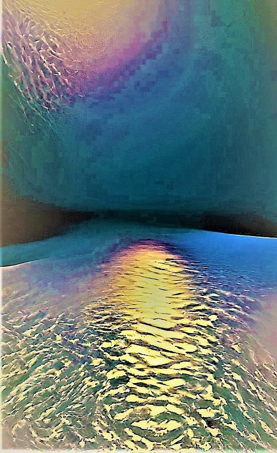 Moonlight Over Still Waters Dream Digital Art by Vivian Aaron