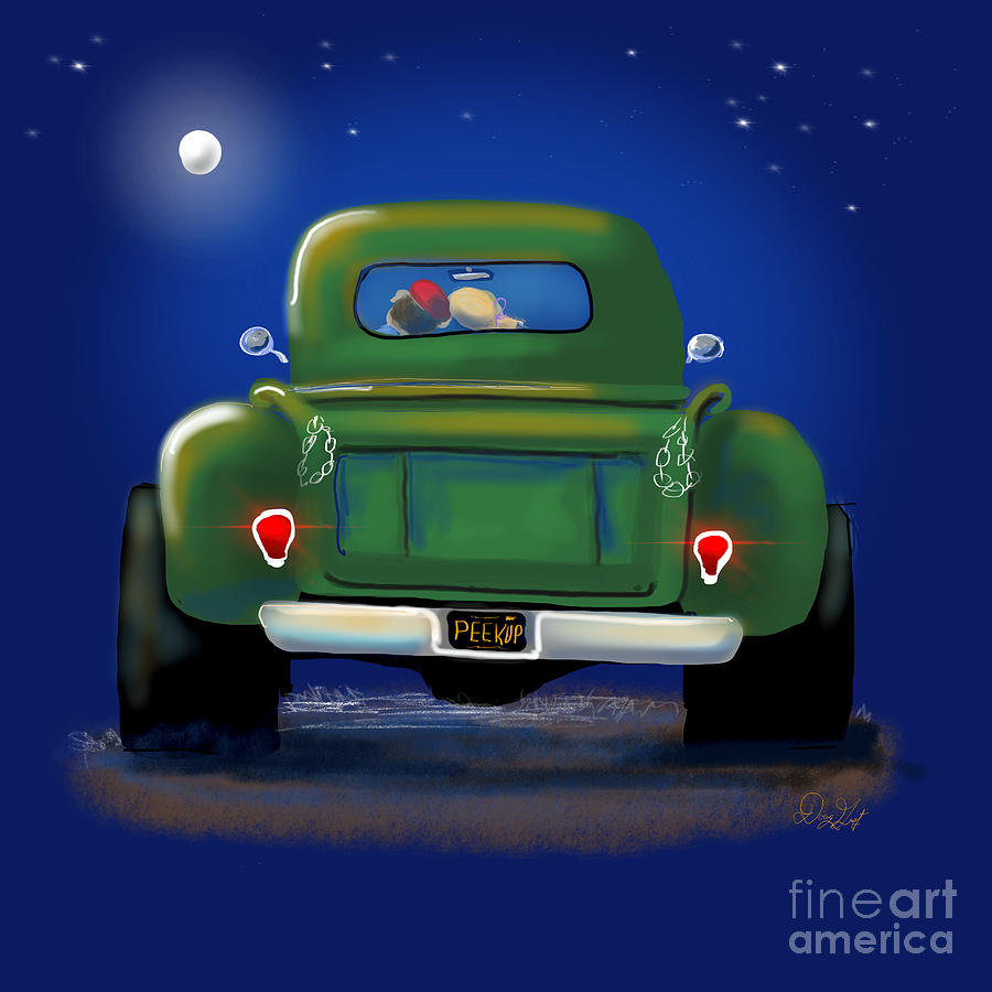Moonlight Pickup Digital Art by Doug Gist