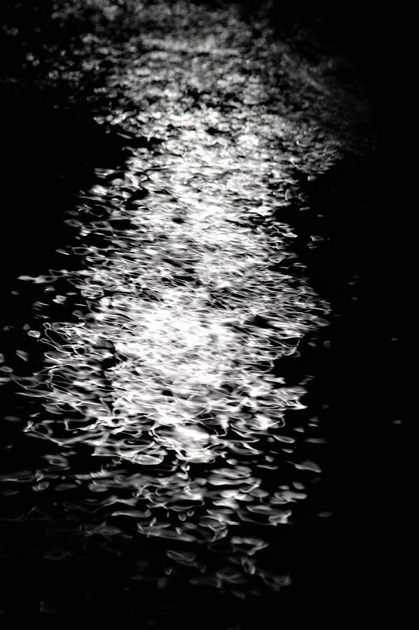 Moon Photograph - Moonlight Ripples by Warren Thompson