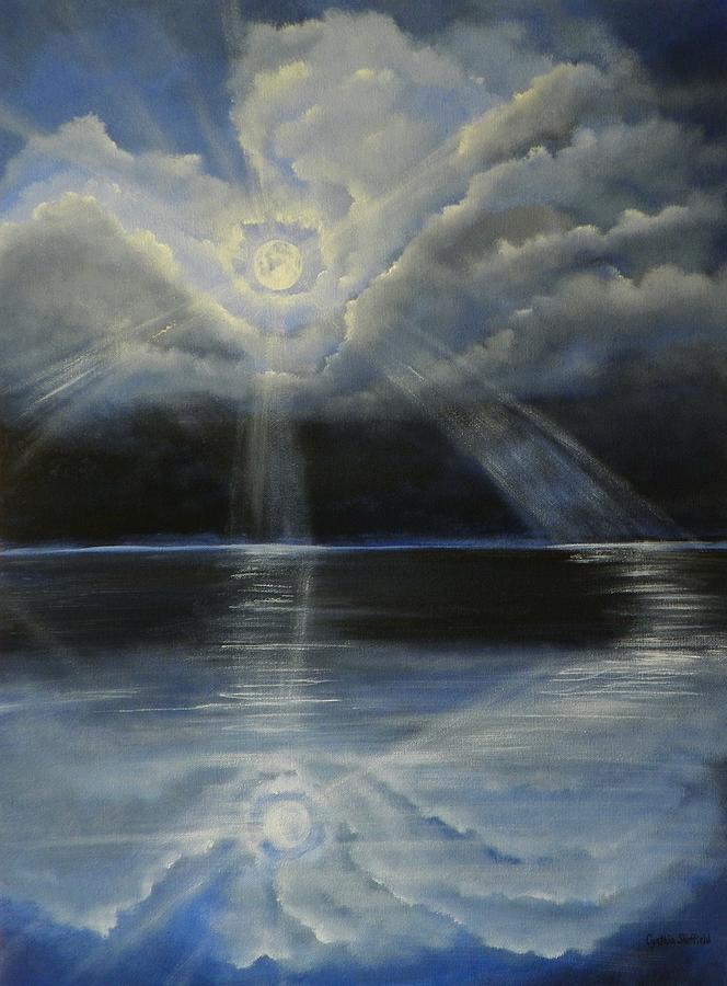 Landscape Painting - Moonlight Romance by Cynthia Sheffield
