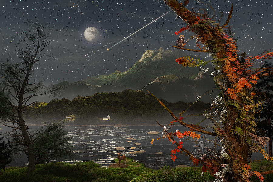 Moonlight Sonata Digital Art by Mary Almond