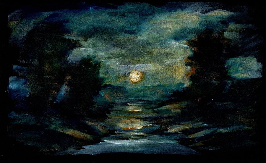 Moonlight Tonalism #1 Painting by David Dorrell