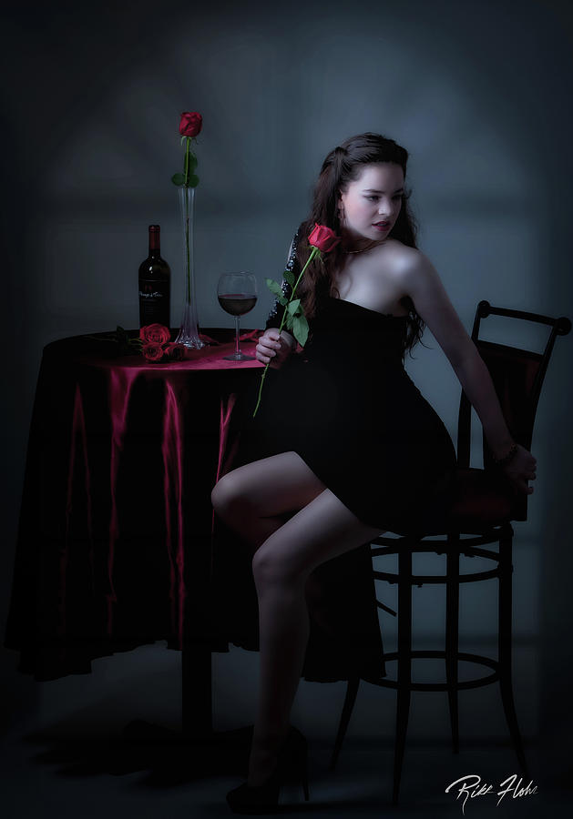 Moonlight, Wine and Roses Photograph by Rikk Flohr