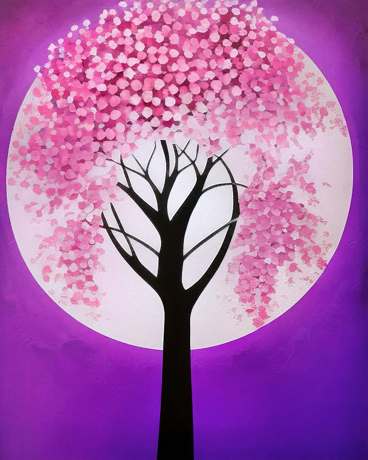 Moonlit Blossom Digital Art by Samuel HUYNH - Fine Art America