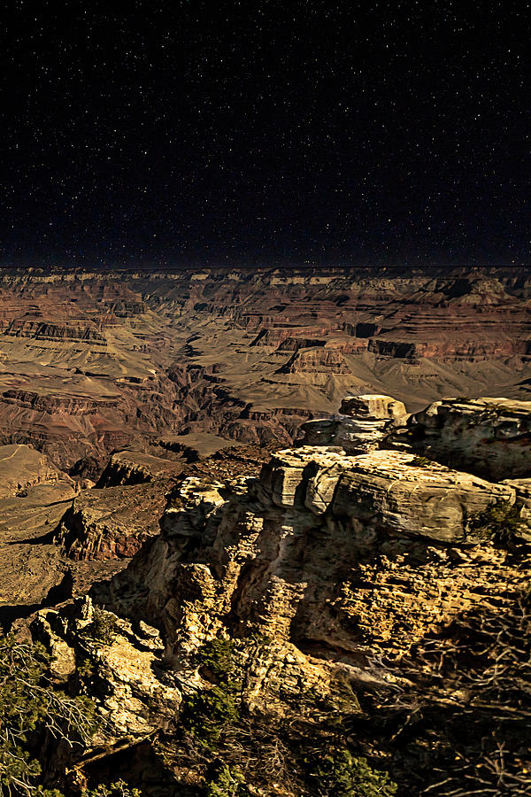 Moonlit Canyon Photograph by Al Judge