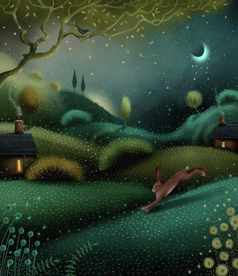 Moonlight Dash Painting by Joe Gilronan