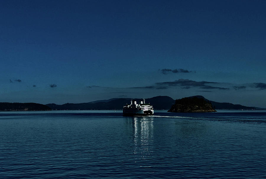 Moonlit Ferry Photograph by Lorraine Devon Wilke