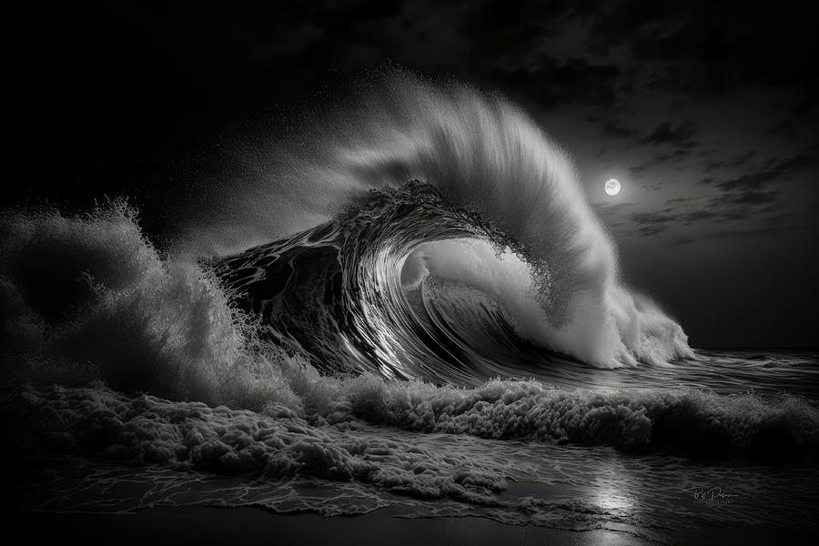 MoonLit Tide Photograph by Bill Posner