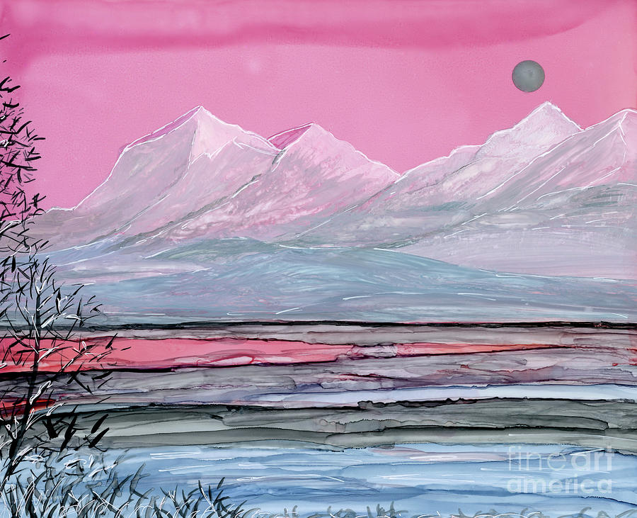 Moonrise Painting by Julie Greene-Graham