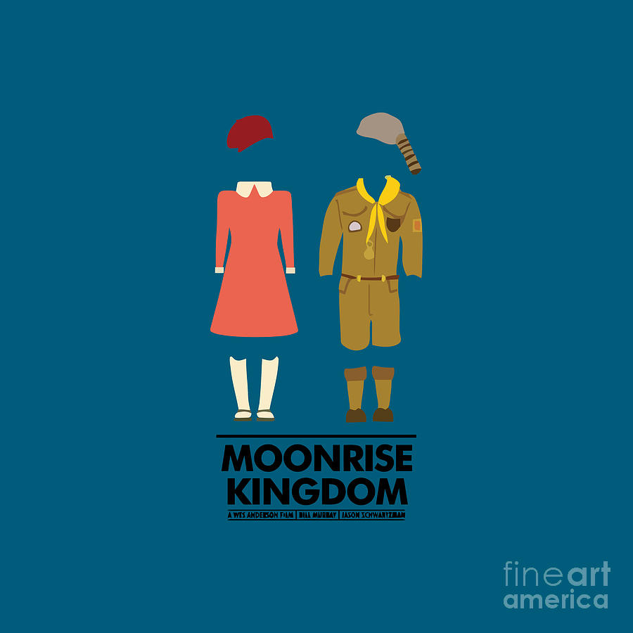 Moonrise Kingdom Outfit Movie Silhouette Digital Art by Markita V Smith ...