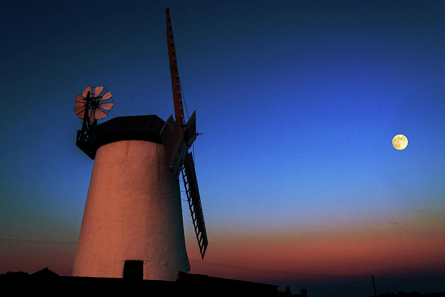 Moonrise Mill Photograph by Martyn Boyd