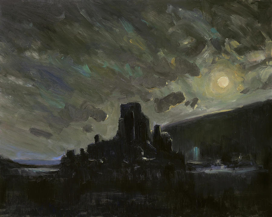 Moonrise Painting by Nop Briex