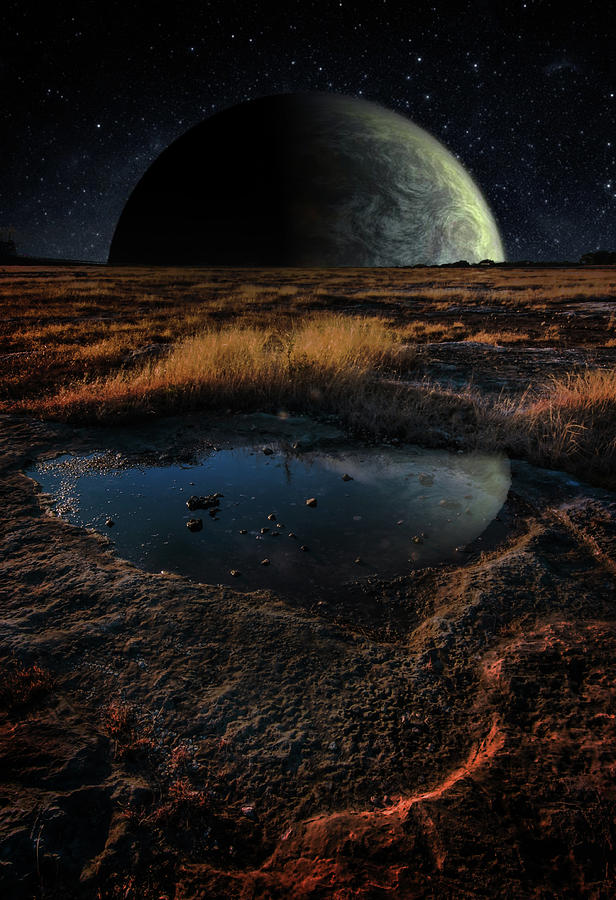 Moonrise on the Ugarit Plain Photograph by Jim Painter